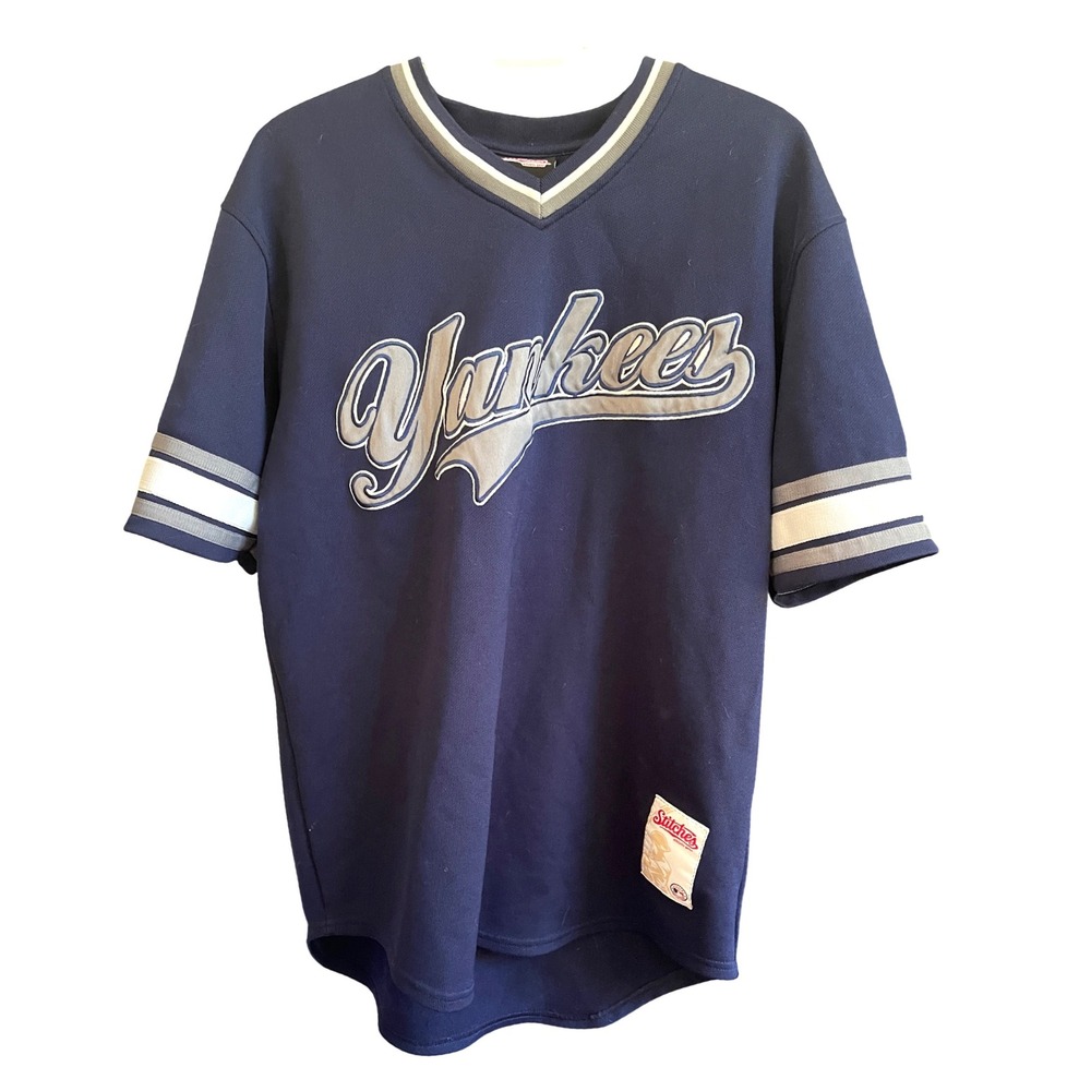 Vintage Yankees Baseball Jersey Stitches‎ Brand MLB New York Y2K L